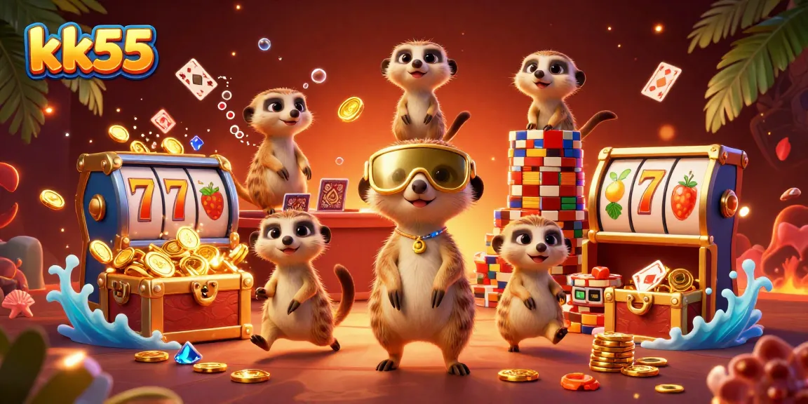 Place bets and win big at kk55's vibrant casino overflowing with excitement and treasures.