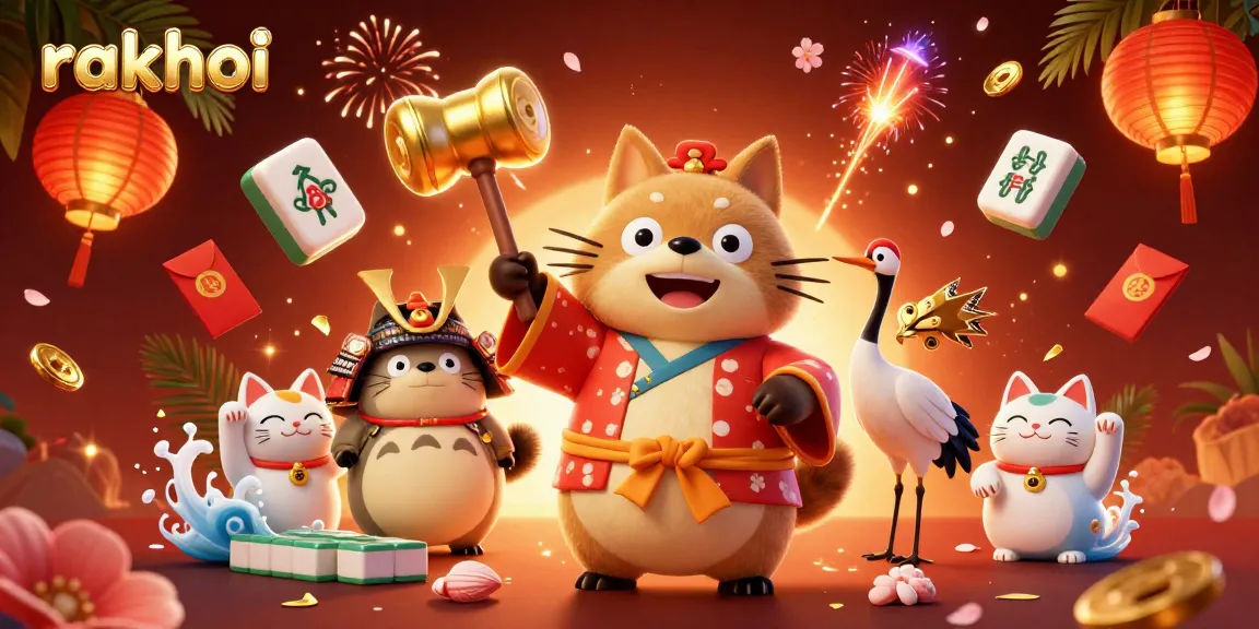 Engage with rakhoi tv showcases of festive characters celebrating alongside vibrant gambling elements in a colorful atmosphere.