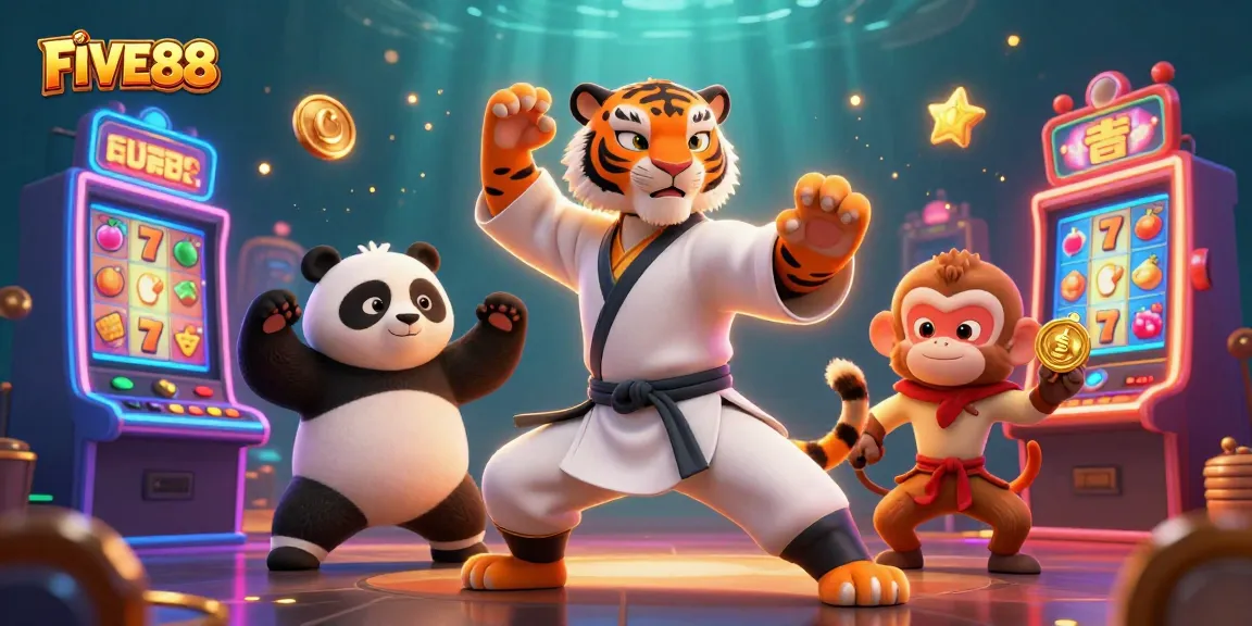 Elevate your gaming with FIVE88's thrilling slot experiences featuring kung fu characters!