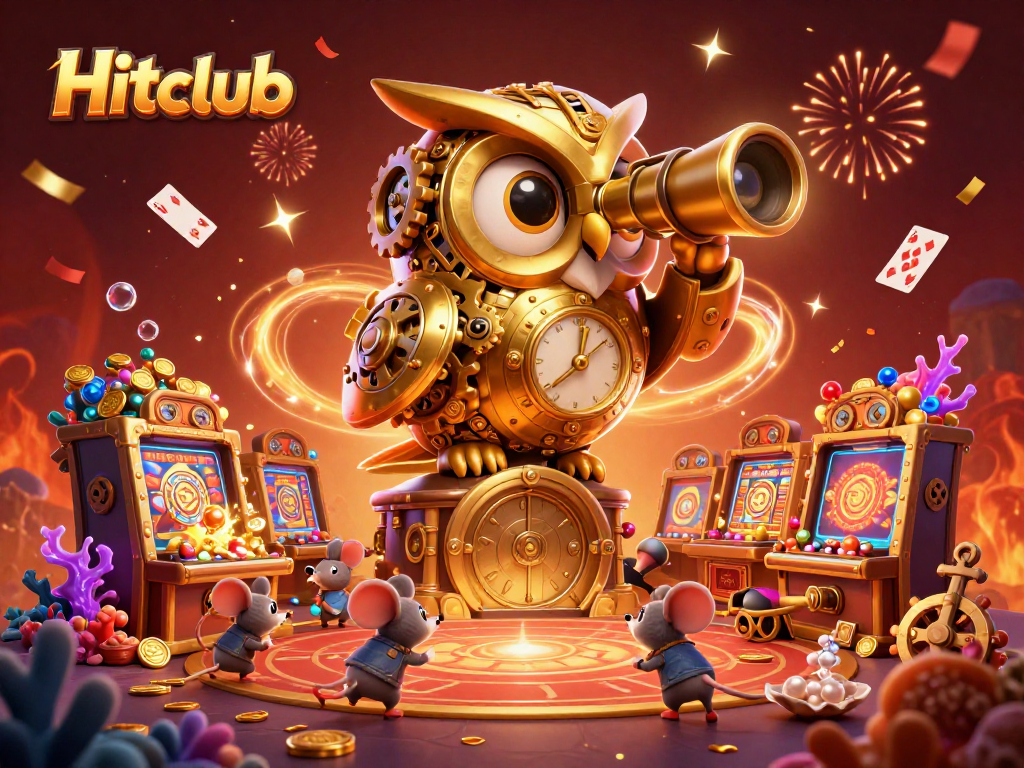 Experience the excitement of Hitclub with a lively casino scene featuring dynamic characters and elements.