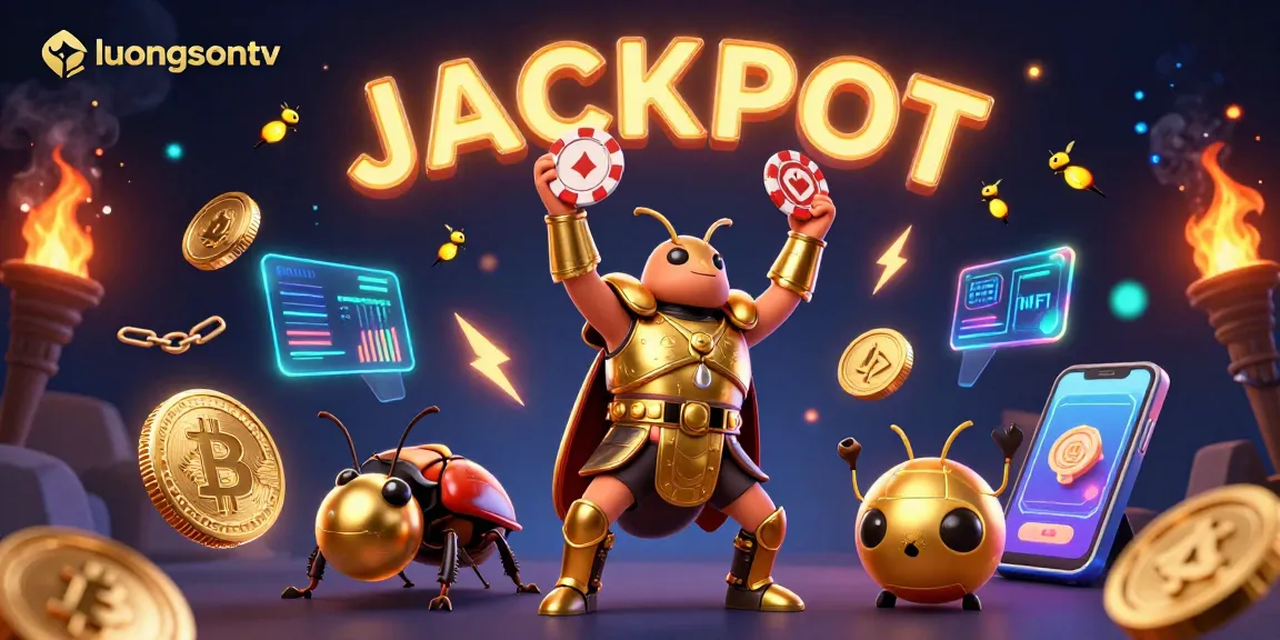 Experience thrilling wins with luongsontv as the hercules beetle lifts the jackpot poker chip.