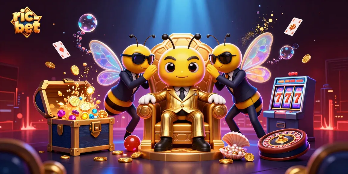 Experience the thrill of ric bet with vibrant casino action featuring a bumblebee mob boss.