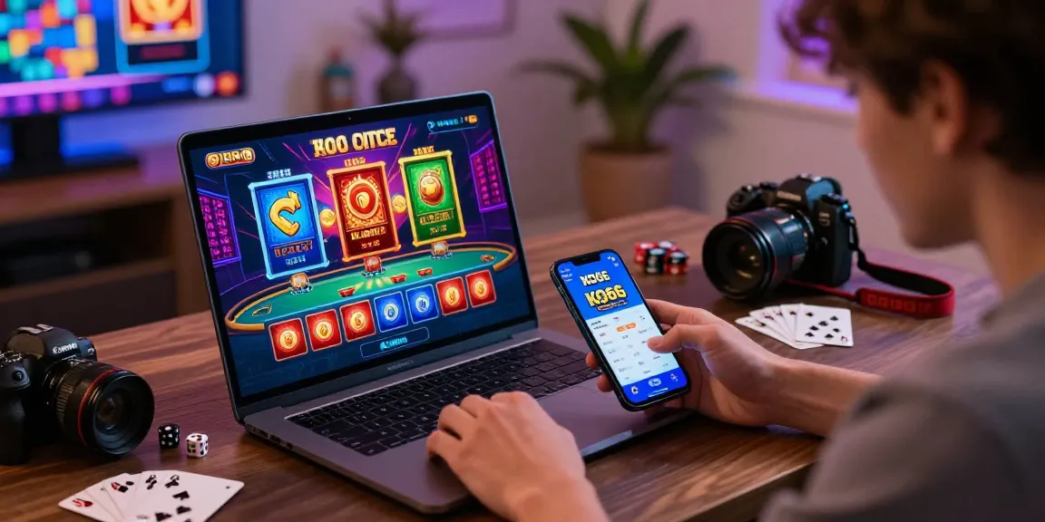Engaged user on https://ko66vn.site/ betting on a vibrant online gaming platform with immersive graphics.