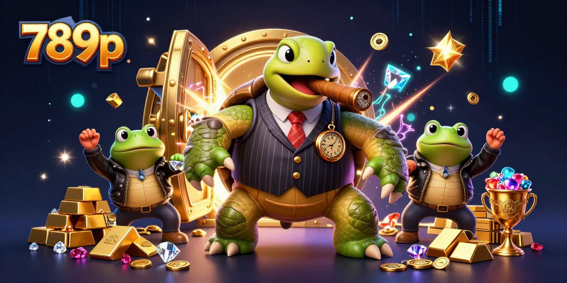 Engage in thrilling gameplay at 789p with a lively casino scene, showcasing festive treasures and characters.