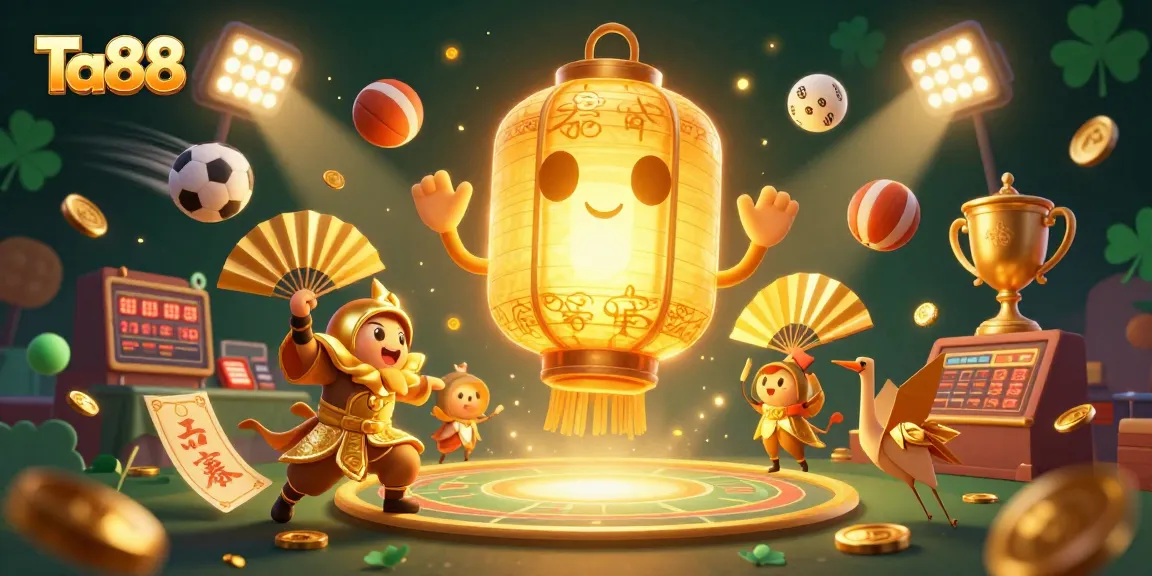 Bet on amazing adventures with Ta88 in this vibrant casino illustration