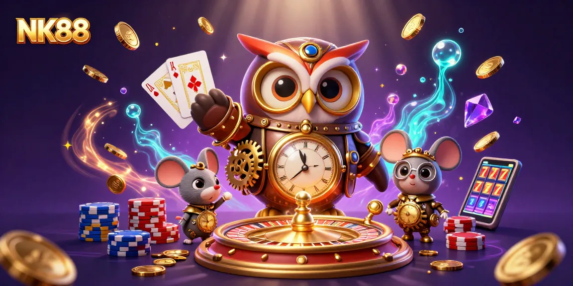 Experience thrilling wins with NK88's immersive casino adventures, featuring vibrant gaming elements.