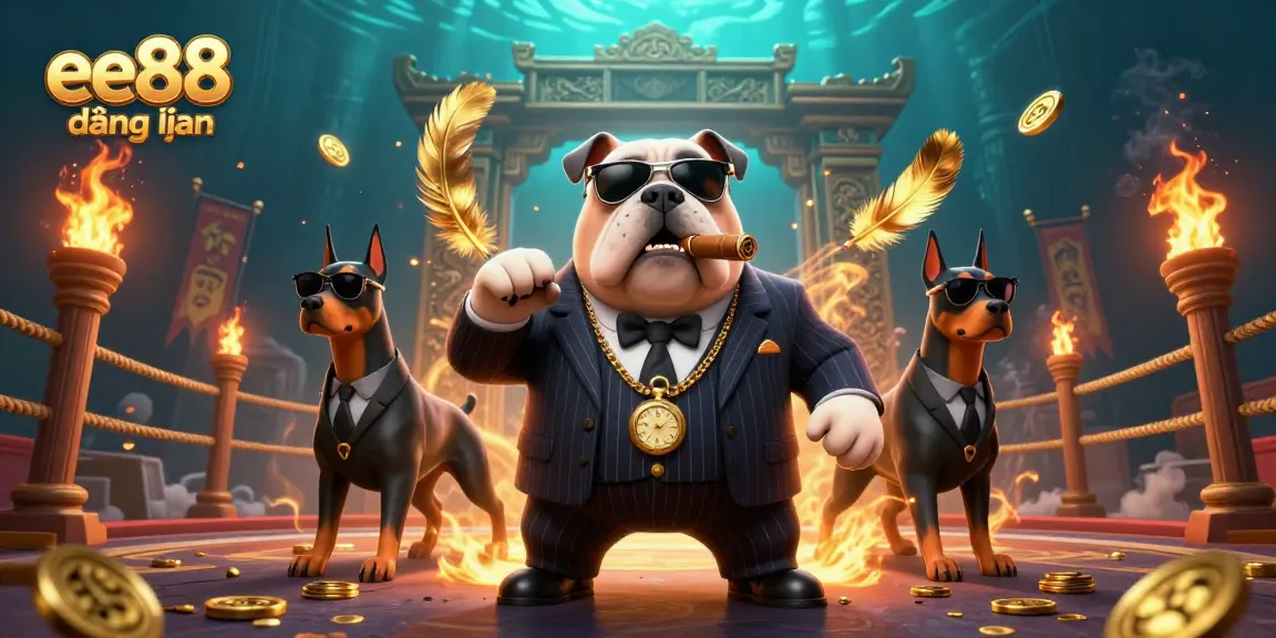 Experience thrilling bets at ee88 đăng nhập with a 3D mafia-themed casino scene.