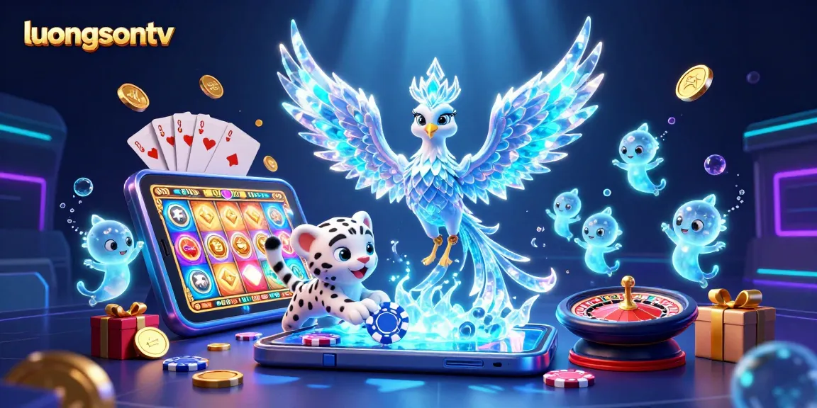 Experience live gaming excitement with luongsontv showcasing vibrant casino elements and a sparkling atmosphere.