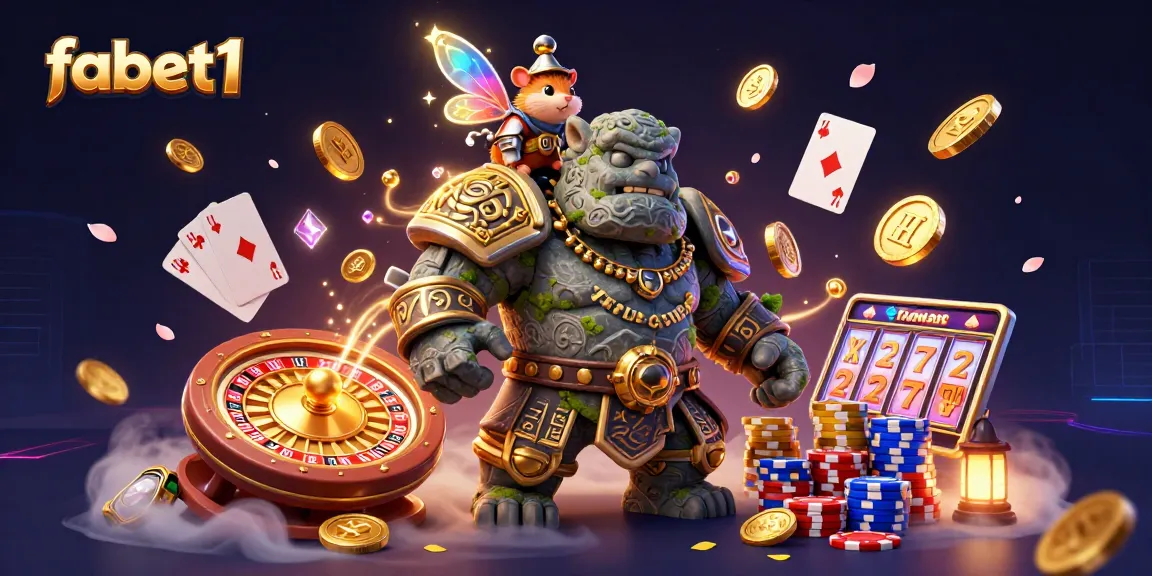 Experience fabet1's vibrant casino world with ancient guardians and magical elements.