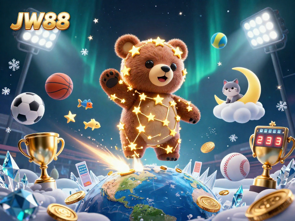 JW88 showcases immersive sports betting action with vibrant cartoon characters and dynamic elements
