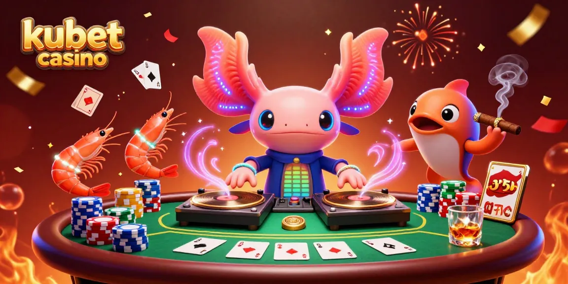 Experience the excitement of kubet casino with vibrant characters and casino elements in action.