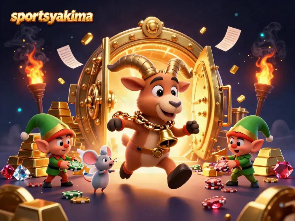 Bet on sportsyakima with animated casino chaos featuring mischievous gremlins stealing poker chips.