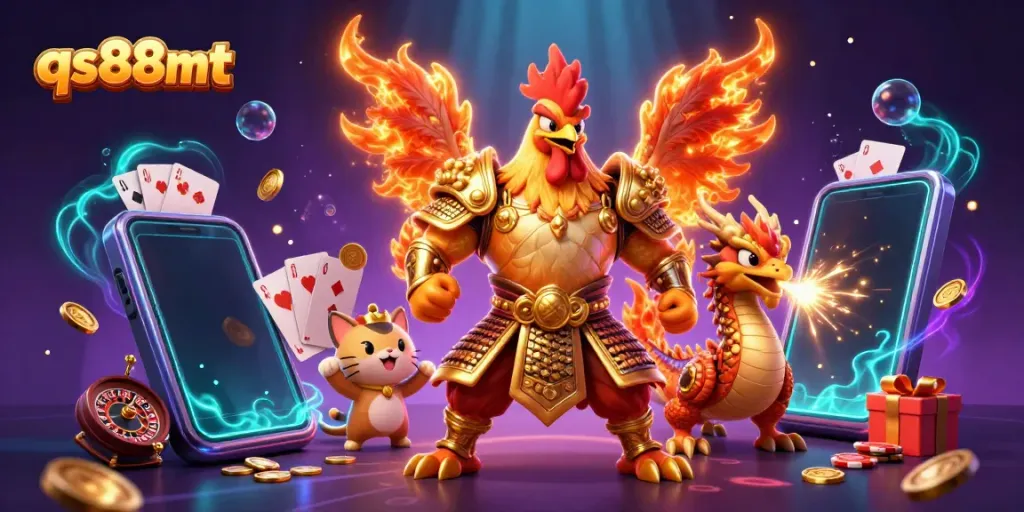 Experience thrilling gameplay with qs88mt's animated casino warriors and dynamic game elements.