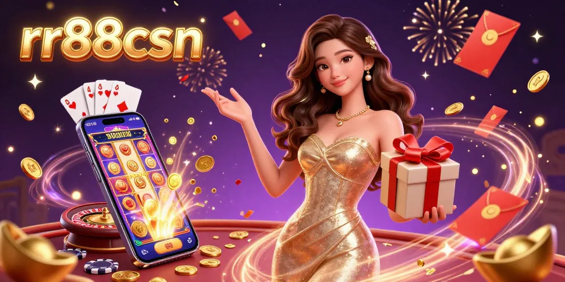 Spin to win at rr88csn Casino with festive gaming elements and a celebratory atmosphere.