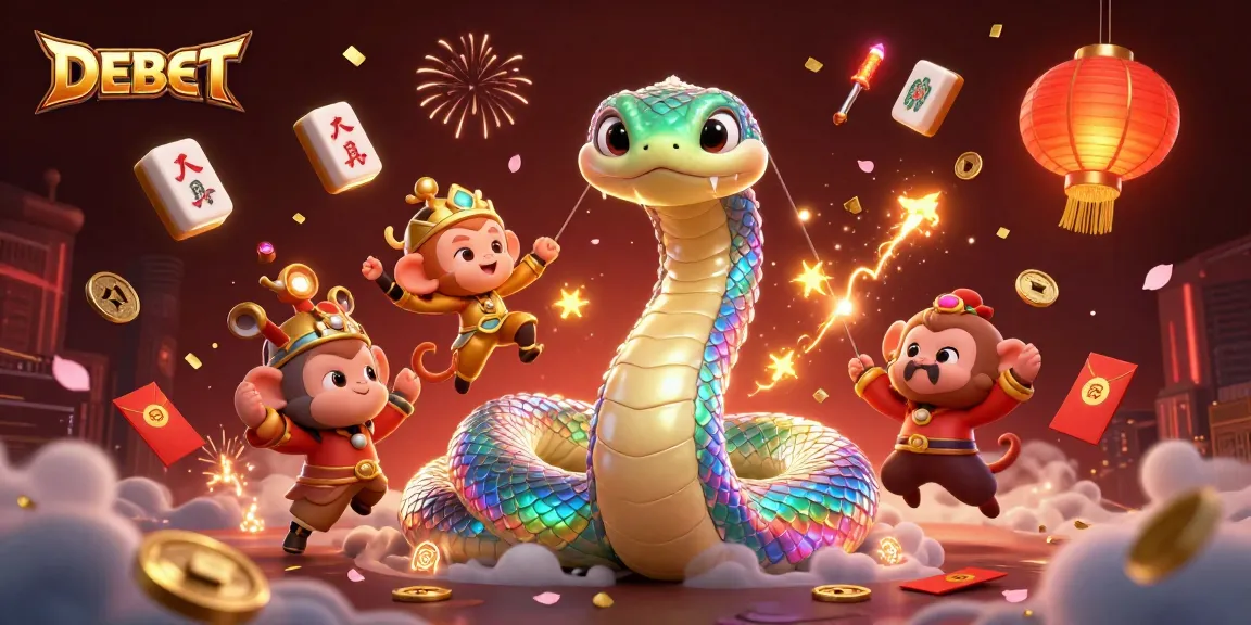 Experience winning strategies with DEBET in this vibrant online casino illustration featuring exciting game elements.