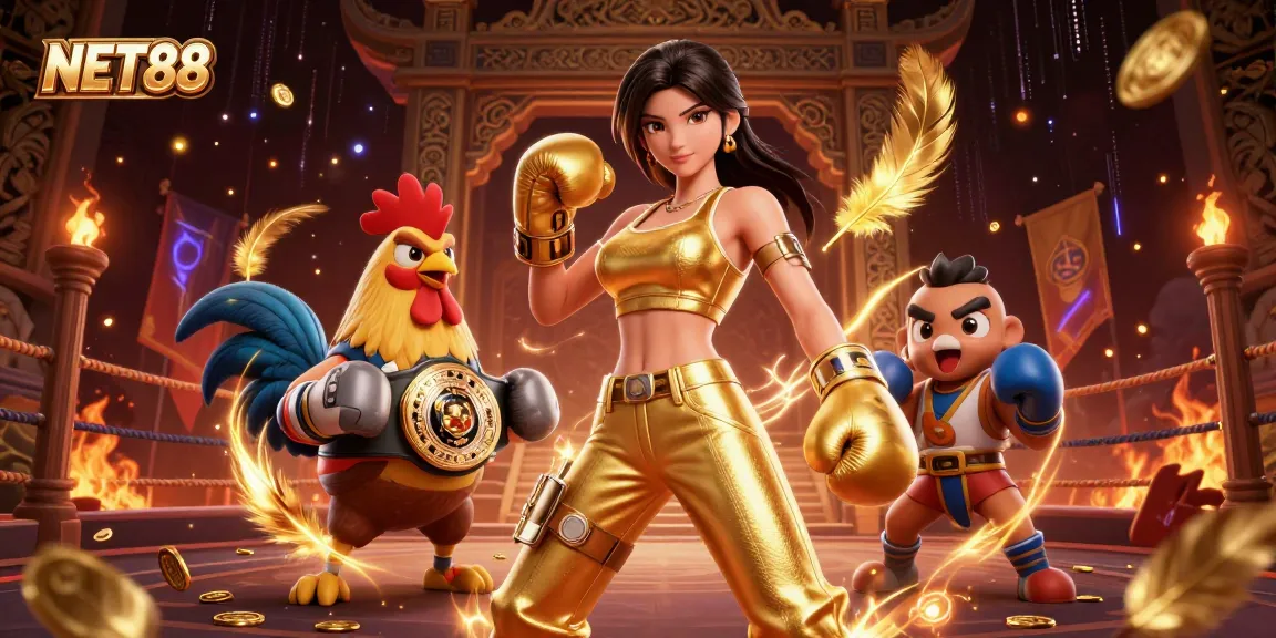 Experience thrilling gameplay at NET88 with our exciting championship rooster and dynamic female fighter.