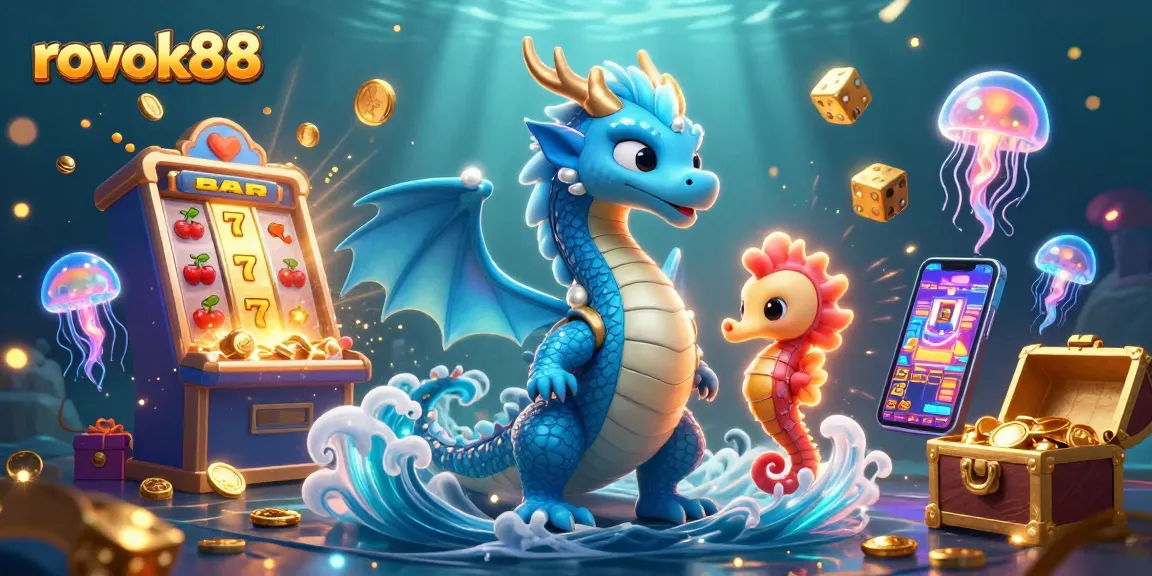 Experience exciting wins at rokok88 with a dazzling scene of jackpot slots and a magical underwater world.