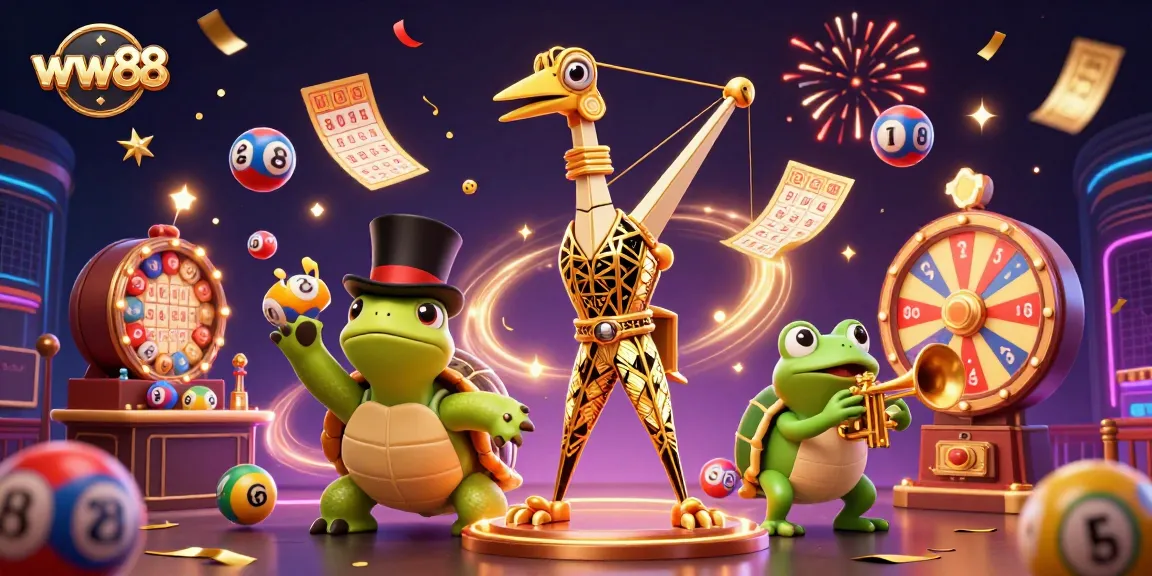 Engage with exciting casino games at ww88 featuring vibrant lottery visuals and festive elements.