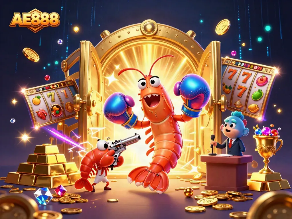 Engage with AE888's colorful gaming world featuring lively characters and winning slots.