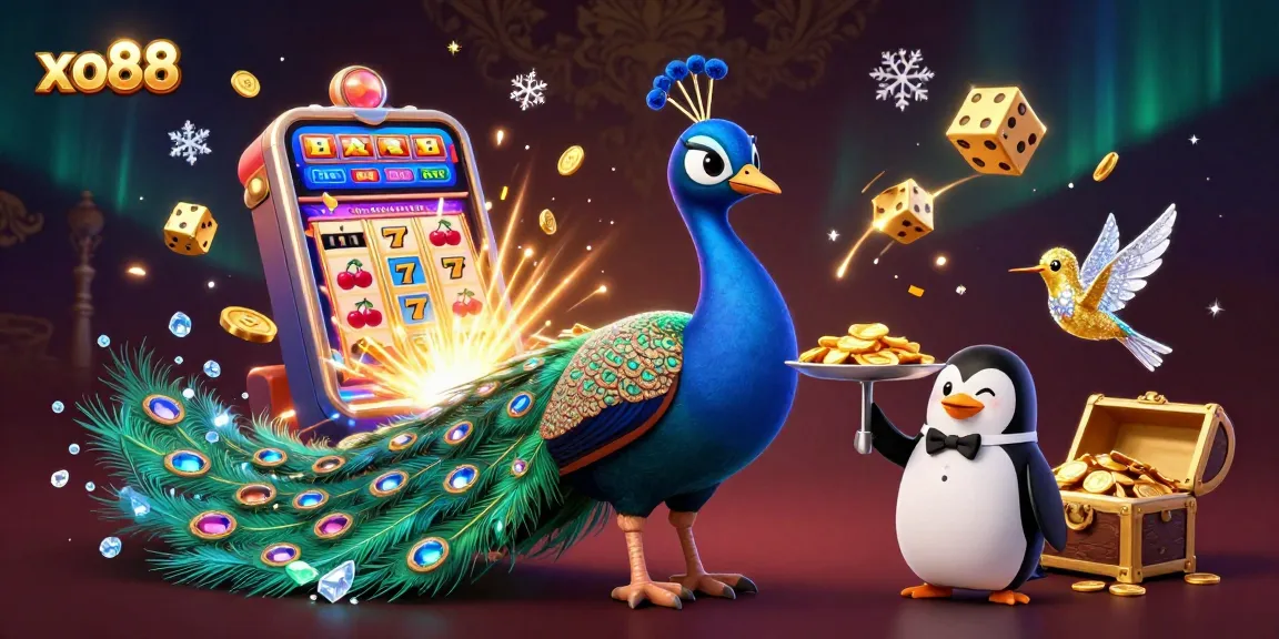 Play exciting games at xo88 with thrilling jackpots and colorful casinos, all in a vibrant 3D scene.