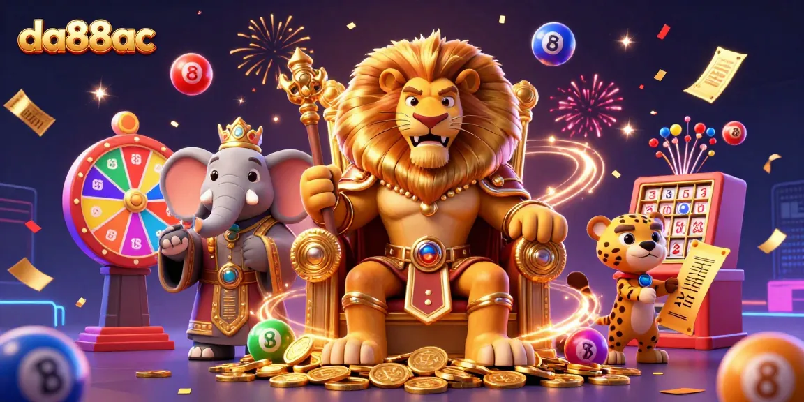 Engage with exciting da88ac gaming thrills featuring a king, an advisor, and a messenger in a vibrant casino scene.