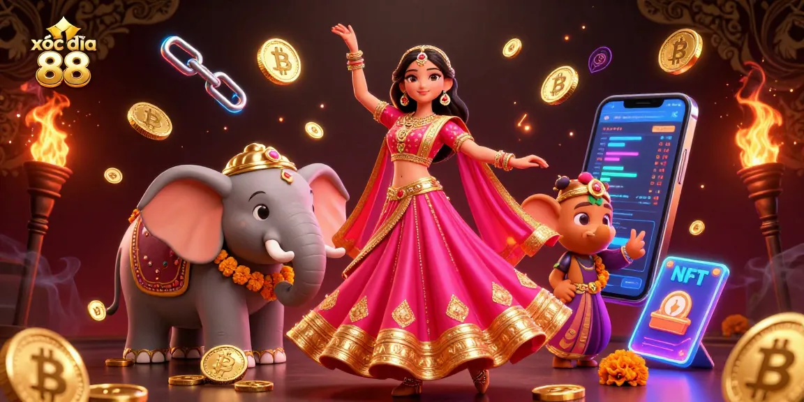 Play xóc đĩa 88 online with a vibrant Asian-themed casino scene showcasing dynamic gaming elements.