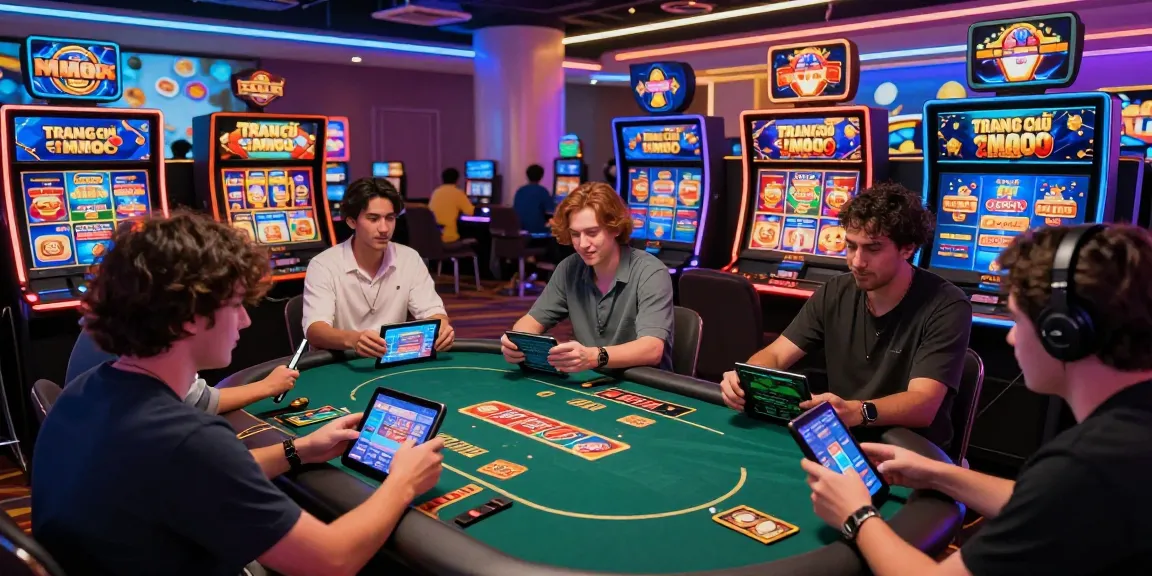 Engaging players at TRANG CHỦ MMOO online casino enjoying interactive games in a vibrant virtual environment.