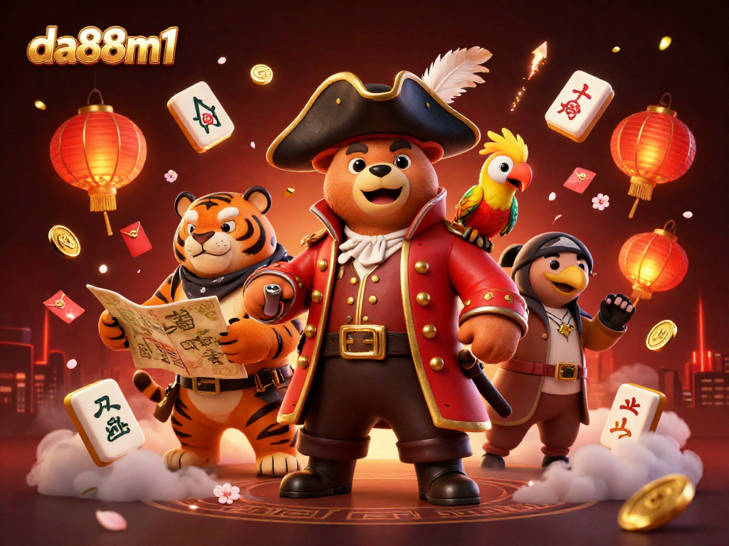 Engage in exciting gaming adventures at da88m1 with vibrant characters and dynamic casino elements.