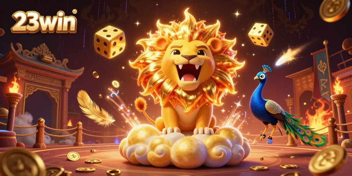 Engage with 23win's thrilling casino world featuring vibrant characters and game elements.