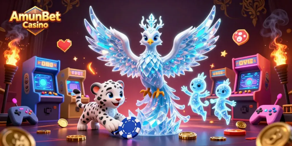 AmunBet Casino biedt een magische sfeer met kleurrijke gaming elementen en unieke karakters.