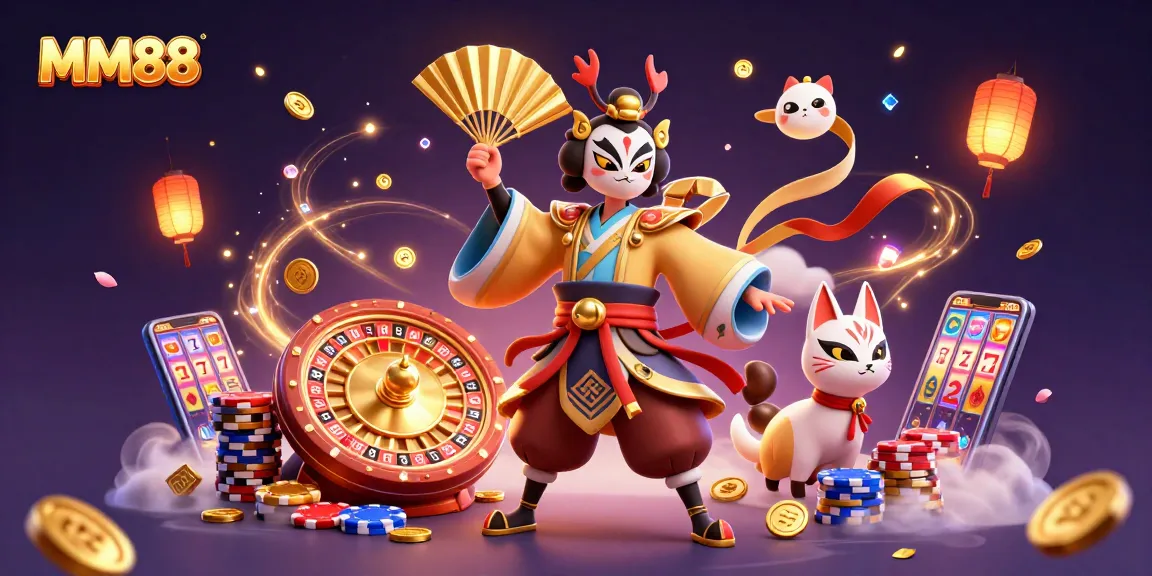 Experience MM88's thrilling online casino with vibrant characters and dynamic game elements.