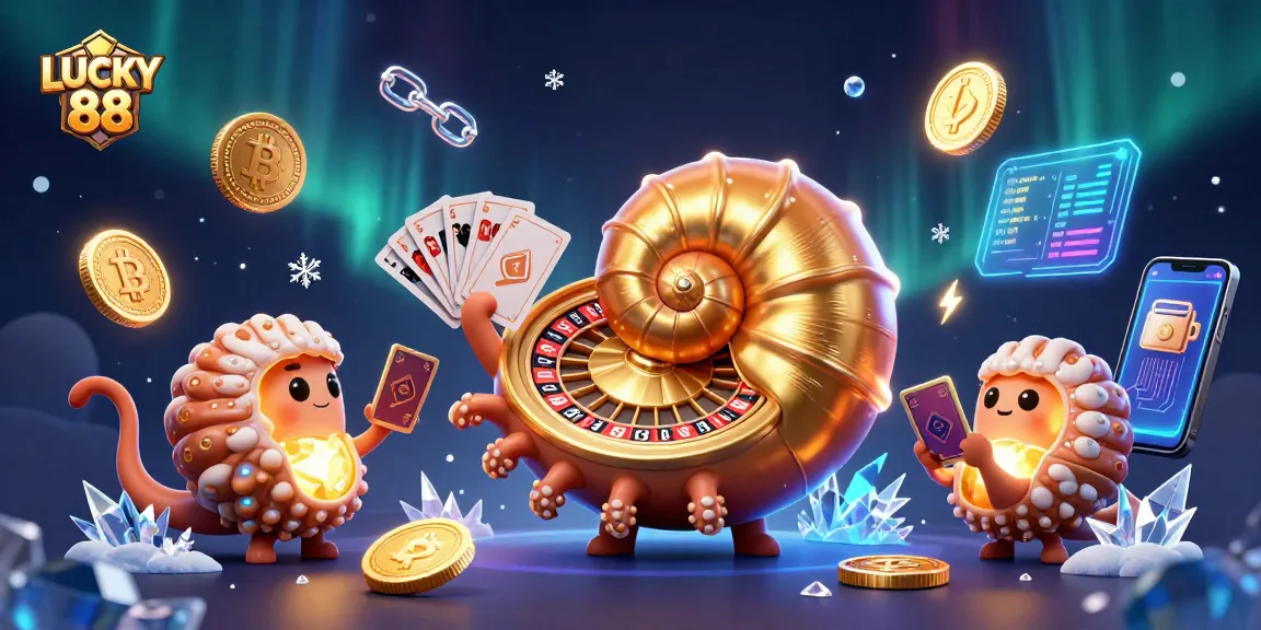 Experience the exciting world of LUCKY 88 with this vibrant and dynamic casino illustration.