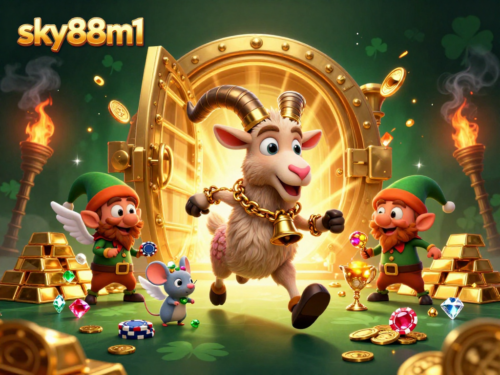 Engage in thrilling games at sky88m1 with vibrant characters and rich casino atmosphere.