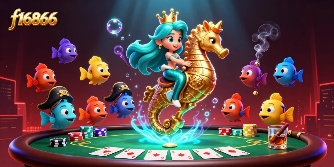 Experience exciting gameplay with f16866 in a vibrant underwater casino scene.