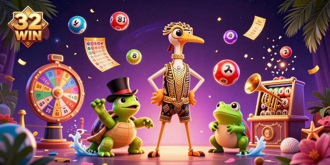 Experience the exciting world of 32WIN with vibrant casino elements and engaging characters.