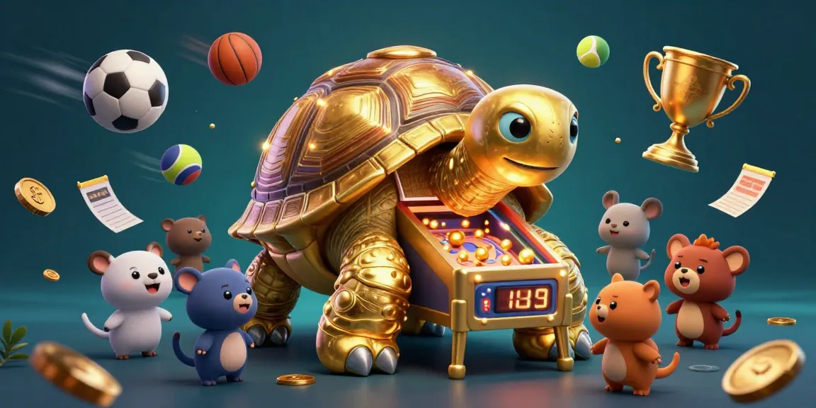 Engage in thrilling games at Vin88 featuring an exciting pinball tortoise and sports elements.