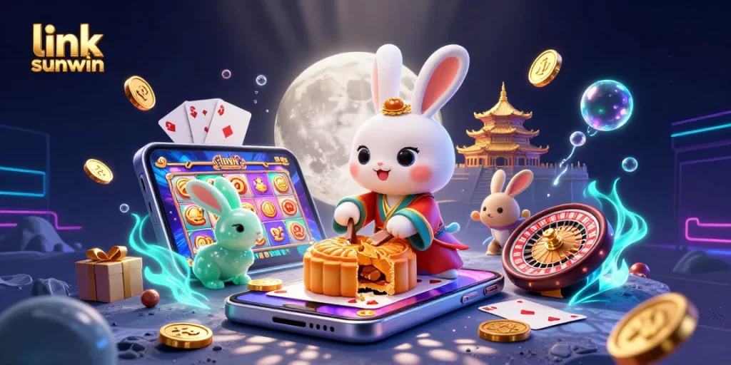 Engage in thrilling gameplay with link sunwin, showcasing vibrant 3D casino characters and exciting game elements.