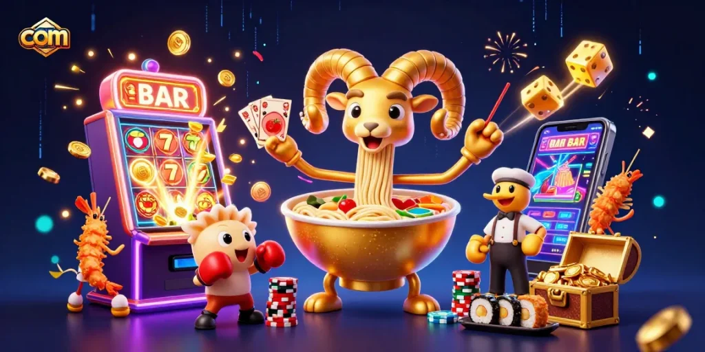 Engage with thrilling casino games at com featuring dynamic slot machines, golden jackpots, and vibrant characters.