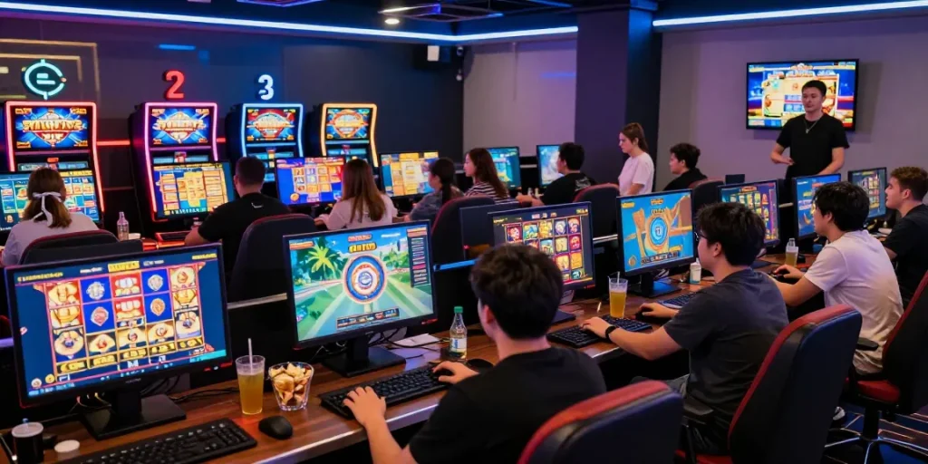 Pengalaman bermain slot online di https://tahun4d.com/ dengan pemain antusias dan permainan berwarna-warni.